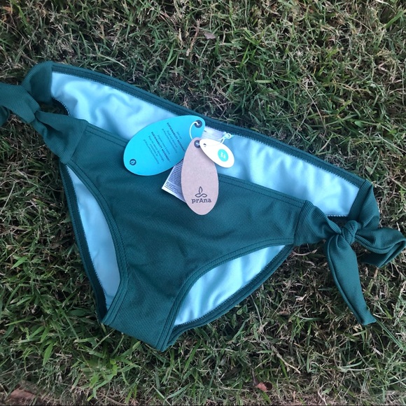 Prana Other - PRANA Daravy emerald green ribbed swim bottom sz S